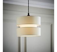 Valuelights Sophia Small Cream 2 Tier Ceiling Light Shade (D)26Cm