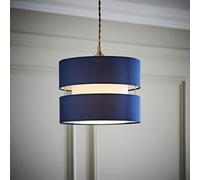 Valuelights Sophia Small Navy 2 Tier Ceiling Light Shade (D)26Cm