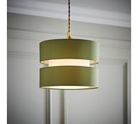 Valuelights Sophia Small Olive 2 Tier Ceiling Light Shade (D)26Cm