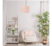 Valuelights Sophia Large Blush 2 Tier Ceiling Light Shade (D)35Cm