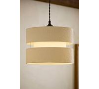 Valuelights Sophia Tiered Boucle Drum Easy Fit Ceiling Pendant Light Lamp Shade