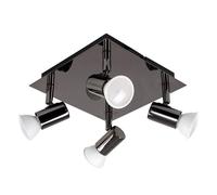 Valuelights Spotlight 4 Way Black Ceiling Bar Spotlight Black One Size