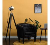 Valuelights Starboard Black & Chrome Photography/film Studio Style Adjustable Spotlight Tripod Floor Lamp With Led Bulb