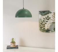 Valuelights Stassi Forest Green Dome Ceiling Pendant Hanging Light Fitting For Living Room Kitchen