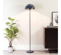 ValueLights Stassi Mushroom Dome Metal Freestanding Floor Lamp Light in Navy ValueLights Navy