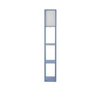 ValueLights Struttura Pastel Blue Wood Shelving Square Floor Lamp