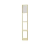 ValueLights | Struttura Pastel Yellow Wood Shelving Floor Lamp with Fabric Shade with LED Bulb | Floor Lamps, Home Décor & Improvement Essential | Included LED Bulb