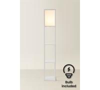 MiniSun | White Wooden Floor Lamp with Shelves | Floor Lamps & Torchieres, Home Décor & Improvement Essential | Includes 10W GLS Bulb [3000K Warm White]