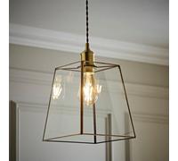 Valuelights Susie Glass Lantern Gold Case Easy Fit Lamp Shade (D)18Cm