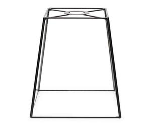 Valuelights Susie Matt Black Metal And Clear Glass Lantern Easy Fit Ceiling Light Shade And Bulb (D)18Cm