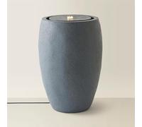 ValueLights | Tall Grey Garden Solar Powered Outdoor Water Fountain Feature | Outdoor Lights, Home Décor & Improvement Essential