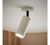 Valuelights Taylor Matte Beige Tube Single Adjustable Ceiling Spotlight