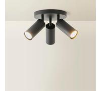 ValueLights | Taylor Matte Black Tube 3 Way Adjustable Ceiling Spotlight | Ceiling Light, Home Décor & Improvement Essential