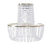 ValueLights Tegan Silver Acrylic Jewel Droplet Pendant Ceiling Light Lamp Shade in Gold ValueLights Gold