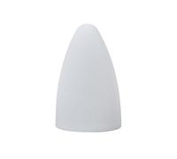 Valuelights Tenzin Ip44 Rated Outdoor White Cone Lantern Table Lamp With Integrated Rechargeable Colour Changing Led