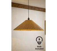 Valuelights Thelma Extra Large Wicker Conical Shade Ceiling Pendant Light Shade In Natural Natural