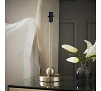 MiniSun | Modern Brushed Chrome Single Stem Metal Ball Table Lamp Base | Table Lamps, Home Décor & Improvement Essential
