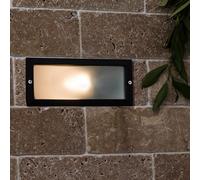 ValueLights Thornton Brick Light Black Outdoor Wall Brick Light ValueLights Black