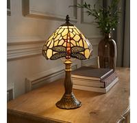 Valuelights Tiffany Dragonfly Stained Glass Table Lamp And Bulb