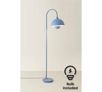 ValueLights | Tilly Pastel Sky Blue Arched Dome Shade Metal Floor Lamp with LED Bulb | Floor Lamps, Home Décor & Improvement Essential | Included LED Bulb