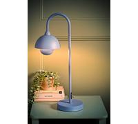 Tilly Pastel Arched Dome Shade Metal Table Lamp with LED Bulb ValueLights Bright Blue One Size