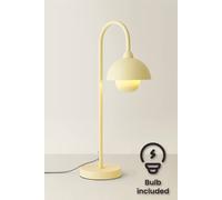 ValueLights | Tilly Pastel Lemon Arched Dome Shade Metal Table Lamp with LED Bulb | Table Lamps, Home Décor & Improvement Essential | Included LED Bulb