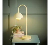 ValueLights | Tilly Pastel Lemon Arched Dome Shade Metal Table Lamp with LED Bulb | Table Lamps, Home Décor & Improvement Essential | Included LED Bulb
