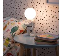 MiniSun | Astronaut Table Lamp with Opal Globe Head | Desk Lamps, Home Décor & Improvement Essential