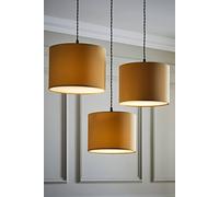 ValueLights | Nesting Fabric Ceiling Light Shades in Sand | Lamp Shades, Home Décor & Improvement Essential | Pack of 3 | 3 Sizes (S/M/L) | Includes Bulb [3000K Warm White] | 30cm Shade Width