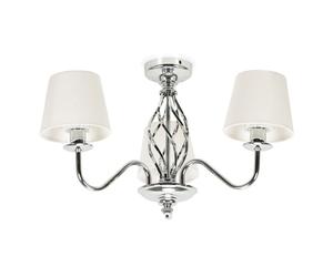 ValueLights | Traditional Cream Standing Floor Lamp with Fabric Lampshade | Home Décor, Bedside & Desk Lamp