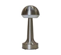 Valuelights Troy Satin Nickel Outdoor Table Lamp Touch On/off Dimmable In Metallic Silver Metallic Silver One Size