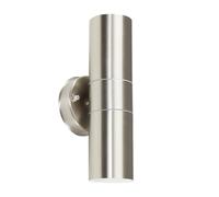 Up/Down Silver Outdoor Wall-Up Down Light ValueLights Silver One Size