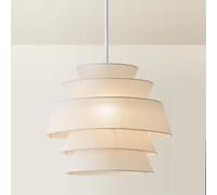 ValueLights | Valerie 5 Tier Natural Linen Ceiling Lamp Shade | Shades & Home Improvements Essential | 40cm Shade Width