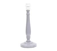 Valuelights Victoria Traditional Grey Wood Candlestick Table Lamp Base