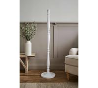 Valuelights Victoria Traditional Wooden Stem Floor Lamp Base In White White