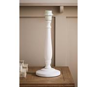 Valuelights Victoria Traditional Wooden Stem Table Lamp Base In White White