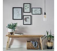 Valuelights Viggo Modern Matt Black And Clear Glass Dome Ceiling Pendant Light Shade