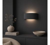 Valuelights Vincent Curved Ceramic Up/down Flush Wall Sconce Light With Bulb In Navy Navy