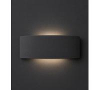 Valuelights Vincent Navy Blue Curved Ceramic Flush Wall Sconce Light With Bulb