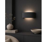 Valuelights Vincent Navy Blue Curved Ceramic Up/down Flush Wall Sconce Light