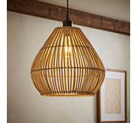 Valuelights Vine Natural Wicker Basket Ceiling Lamp Shade (D)34Cm