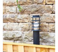 MiniSun | Modern Black Stainless Steel Light Posts | Post Lights, Home Décor & Improvement Essential | Set of 4 | Mains Wired