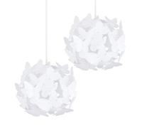 Valuelights White Ceiling Shade And Bulb (D)31.5Cm