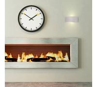 MiniSun | Modern Curved Ceramic Uplighter Wall Wash Lamps in A White Finish | Wall Lamps & Sconces, Home Décor & Improvement Essential | Set of 2