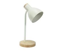 ValueLights | White Metal Dome Shade Wooden Base Adjustable Task Reading Light Desk Lamp | Table Lamps, Home Décor & Improvement Essential