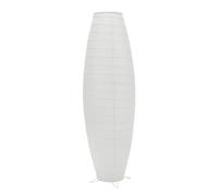 ValueLights | White Paper Oval Floor Lamp Metal Base Living Room Lounge Bedroom Light | Floor Lamps, Home Décor & Improvement Essential | Included LED Bulb