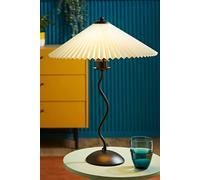 ValueLights | Black Metal Wavy Single Stem Table Lamp with White Origami Shade | Table Lamps, Home Décor & Improvement Essential