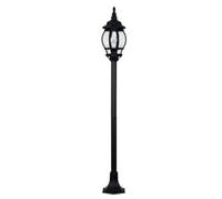 Valuelights Windsor Modern Black Outdoor Garden Ip44 Rated Bollard Lamp Post Light - Complete With 1 X 6W Led Es E27 Bulb