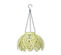 Solar Powered Yellow Colour Pop Hanging Lantern Light ValueLights Yellow One Size