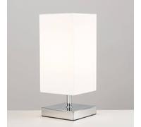 ValueLights Yuko Pair of Silver Table Lamps Touch On/Off Dimmable ValueLights Silver